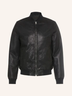 Allsaints Skórzana Kurtka Morten schwarz CZARNY