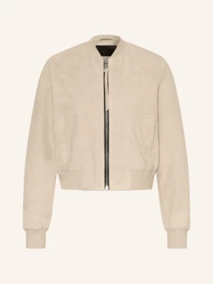 Allsaints Skórzana Kurtka Orten silber