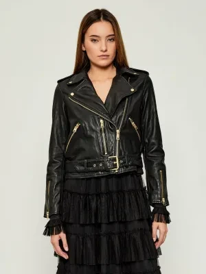 AllSaints Skórzana ramoneska BALFERN | Regular Fit