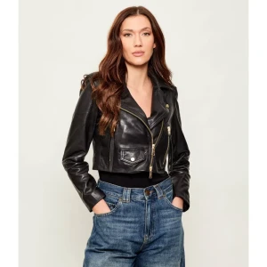 AllSaints Skórzana ramoneska ELORA | Cropped Fit