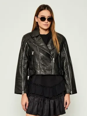 AllSaints Skórzana ramoneska MASONE | Relaxed fit