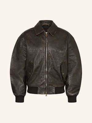 Allsaints Skórzany Bluzon Marco schwarz