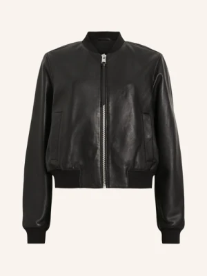 Allsaints Skórzany Bluzon Orten schwarz