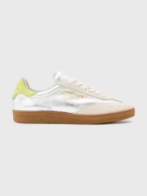 AllSaints sneakersy skórzane Thelma Metallic Sneaker damskie kolor srebrny W072FB