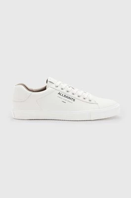 AllSaints sneakersy skórzane Underground Leather Low Top kolor biały M058FB