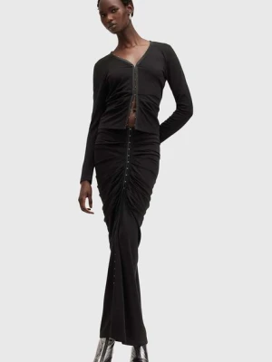 AllSaints spódnica CADELL kolor czarny maxi ołówkowa W003RB
