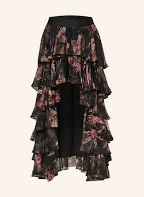 Allsaints Spódnica Cavarly Z Wolantami schwarz