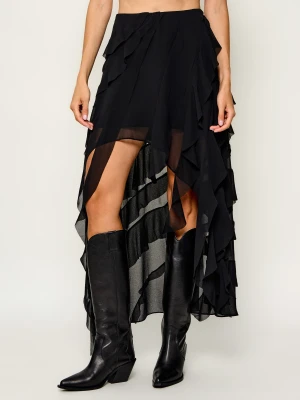 AllSaints Spódnica Melody Frill czarny