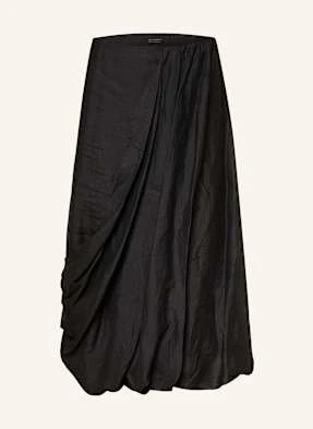 Allsaints Spódnica Nia W Stylu Kopertowym schwarz
