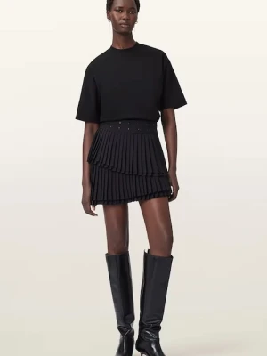 AllSaints spódnica OONA kolor czarny mini prosta W012RD