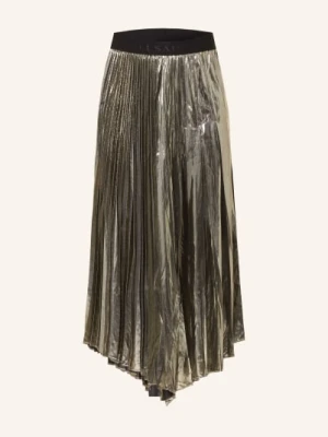 Allsaints Spódnica Plisowana Jax gold
