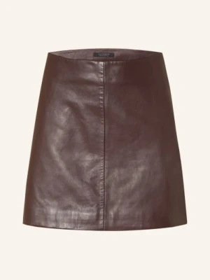 Allsaints Spódnica Skórzana Renai rot
