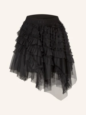 Allsaints Spódnica Z Falbanami schwarz