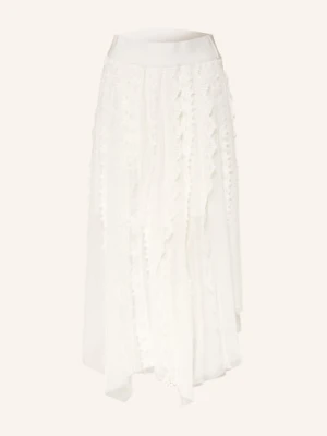 Allsaints Spódnica Z Siateczki Vashtie Z Koronką weiss