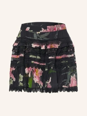 Allsaints Spódnica Zora Z Falbanami I Koronką schwarz