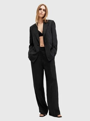 AllSaints spodnie AVERIE TEN TROUSER damskie kolor czarny szerokie high waist W027QC