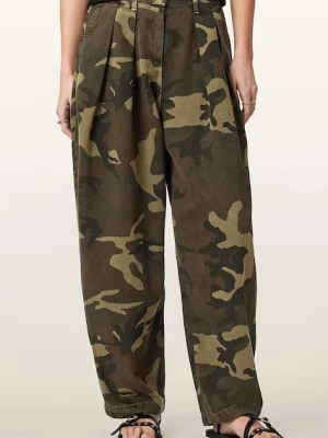 AllSaints spodnie baggy damskie bawełniane BECCA