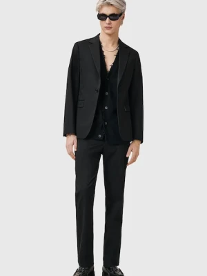AllSaints spodnie bawełniane ODIN męskie kolor czarny proste M025QC