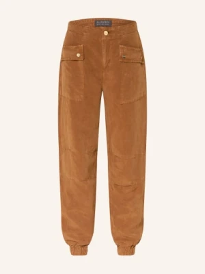 Allsaints Spodnie Cargo Val Z Paskiem braun