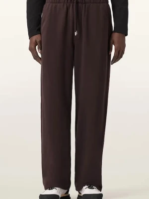 AllSaints spodnie dresowe bawełniane męskie kolor brązowy gładkie M032TD