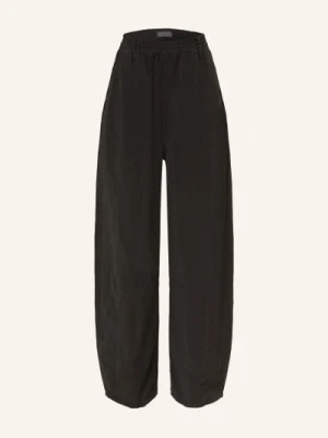 Allsaints Spodnie Jett Z Lnu schwarz