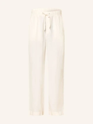 Allsaints Spodnie Lniane Sharp O Prostym Kroju beige