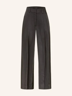 Allsaints Spodnie Marlene Poppy Z Satyny schwarz