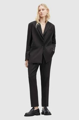 AllSaints spodnie NELLIE TROUSER damskie kolor czarny proste medium waist WT513Z