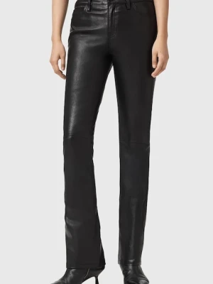 AllSaints spodnie skórzane