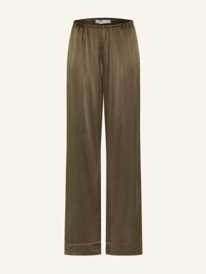 Allsaints Spodnie Typu Marlena Lycia Z Satyny gruen KHAKI