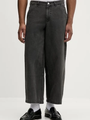 AllSaints spodnie wide leg męskie bawełniane JACKSON