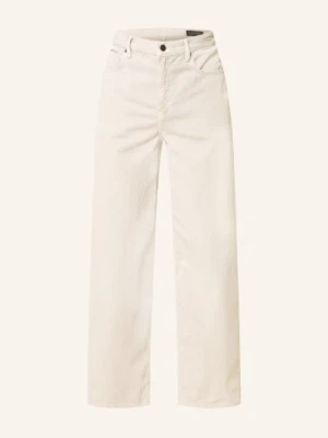Allsaints Spodnie Z Sztruksu Lenny Regular Fit braun