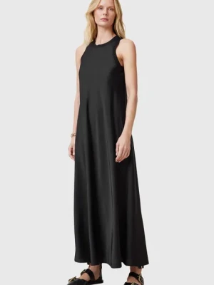 AllSaints sukienka AIDA kolor czarny maxi prosta W082DC