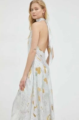 AllSaints sukienka ARIETA PAOLA DRESS kolor biały midi rozkloszowana WD050Y