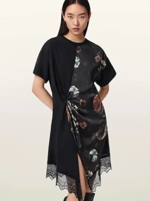 AllSaints sukienka asymetryczna LANA LACE