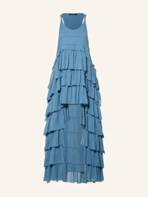 Allsaints Sukienka Cavarly Z Falbankami blau