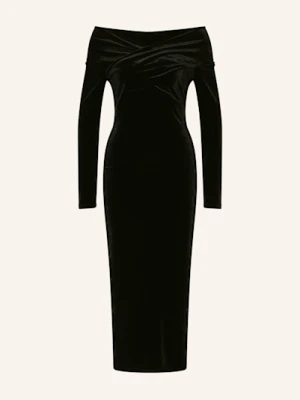 Allsaints Sukienka Etui Delta Velvet Z Materiału Frotte schwarz