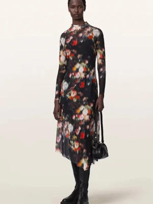 AllSaints sukienka GRACIE czarny