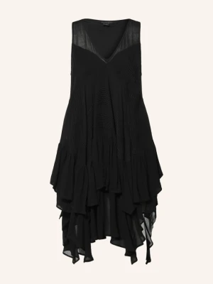Allsaints Sukienka Gretel schwarz CZARNY