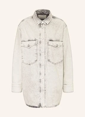 Allsaints Sukienka Jeansowa Faye Z Ozdobnymi Kamykami grau