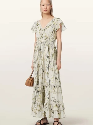 AllSaints sukienka letnia z wiskozy CANTO