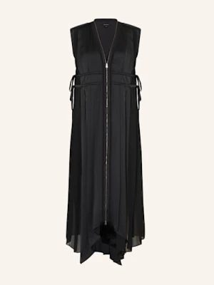 Allsaints Sukienka Plisowana Amala Z Mieszanki Materiałów schwarz