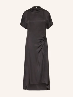 Allsaints Sukienka Rosie Z Jedwabiu schwarz