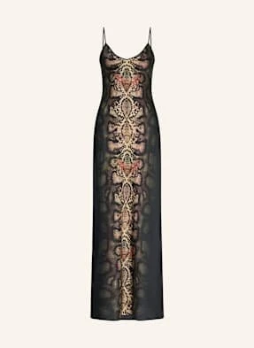 Allsaints Sukienka Satynowa Bryony schwarz