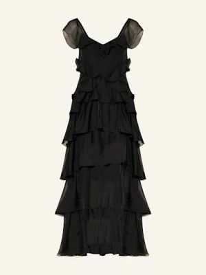 Allsaints Sukienka Sienna Z Wolantami schwarz