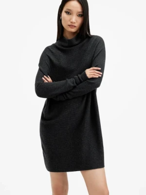 AllSaints sukienka wełniana RIDLEY kolor czarny mini prosta W190DA