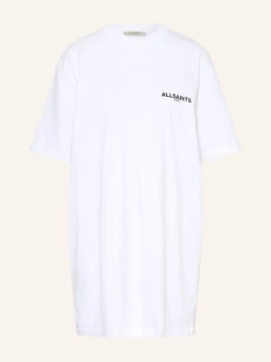 Allsaints Sukienka Z Dżerseju Halis weiss