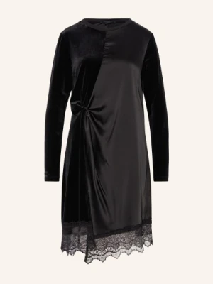 Allsaints Sukienka Z Mieszanki Materiałów schwarz