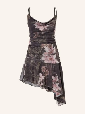 Allsaints Sukienka Z Siateczki Bea schwarz czarny