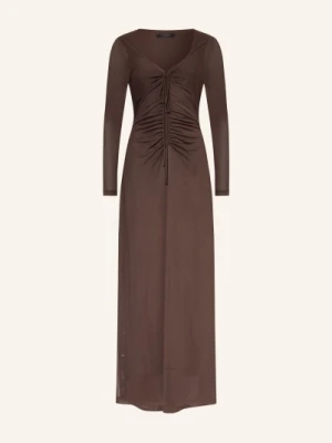 Allsaints Sukienka Z Siateczki Gabby braun